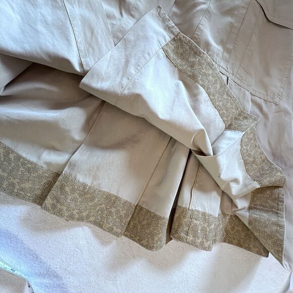 Anthropologie Burning Torch 30" waist Button Belted A Line Skirt Beige sz 2‎ - Picture 7 of 8